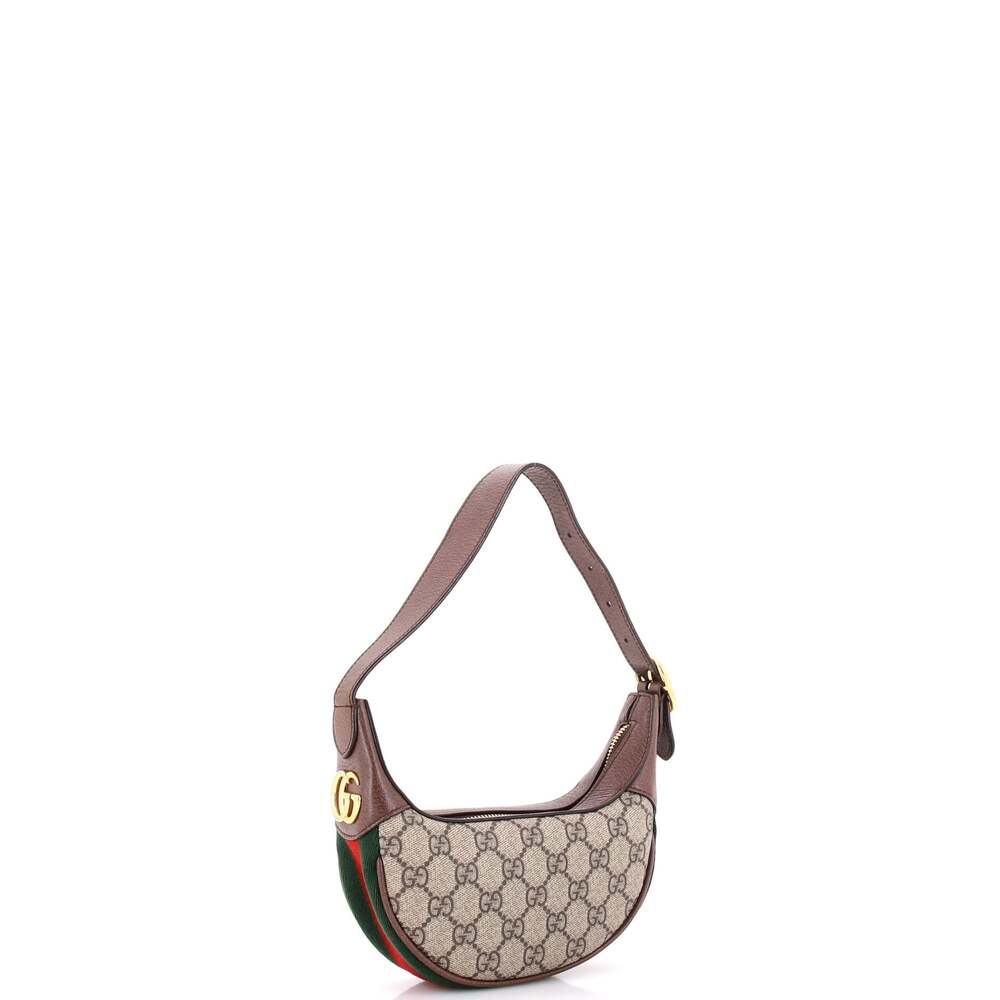 Gucci Ophidia Half Moon Bag Gg Coated #253765G15B - Picture 2 of 7